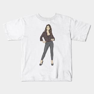 Fashion Style Brown Outfit Kids T-Shirt